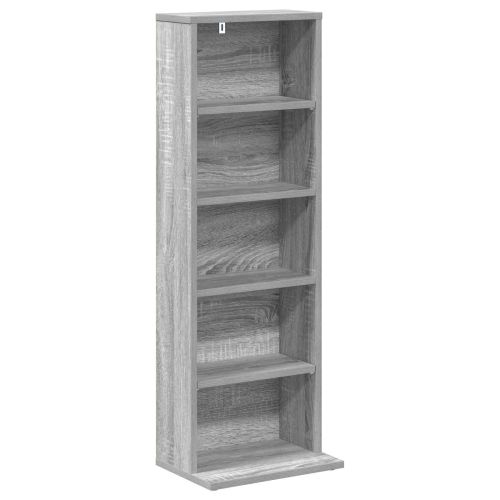 Кабинет за CD Сив Сонома 33 x 23,5 x 97,5 см