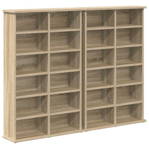 Кабинет за CD 2 бр. Дъб сонома 60 x 17 x 92 см