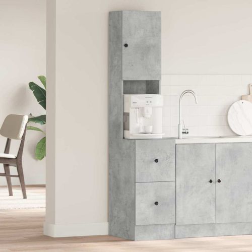 Кухненски шкаф Сив 35 x 50 x 180 см Инженерна дървесина