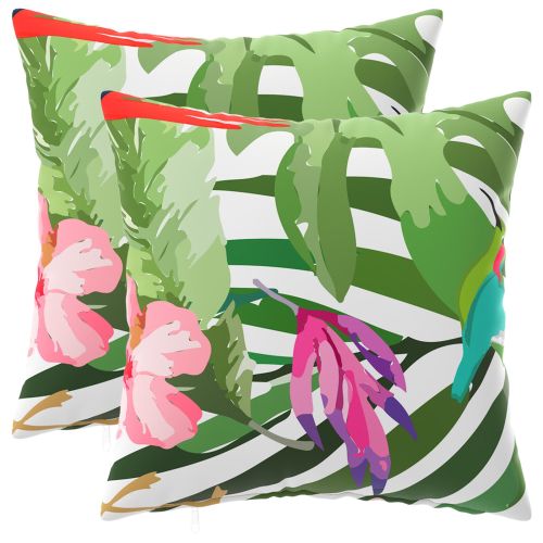 Калъфка за възглавница 2 pcs HEERLEN Черно 30 x 30 cm Полиестер