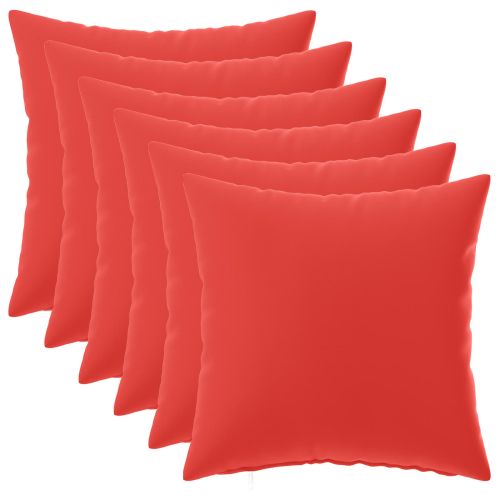 Калъфка за възглавница 6 pcs HEERLEN Червено 30 x 30 cm