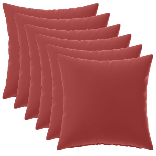 Калъфка за възглавница 6 pcs HEERLEN Виненочервен 30 x 30 cm