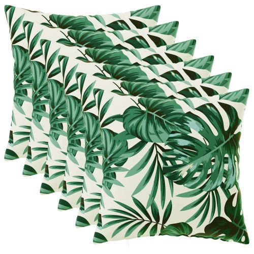 Калъфка за възглавница 6 pcs HEERLEN Мотив с листа 35 x 35 cm
