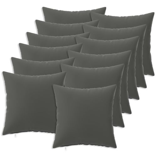 Калъфка за възглавница 12 pcs HEERLEN Антрацит 40 x 40 cm
