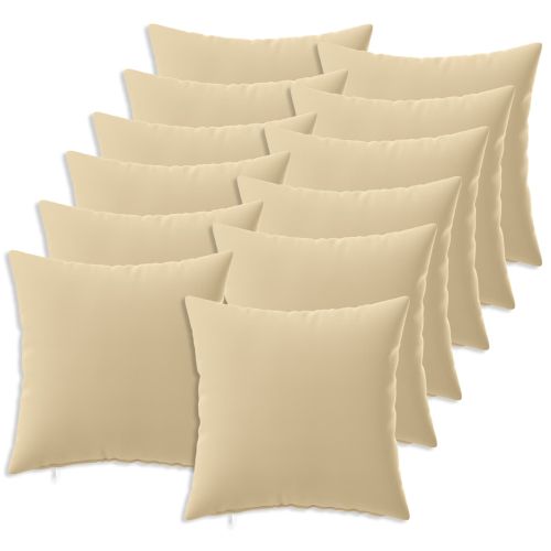 Калъфка за възглавница 12 pcs HEERLEN Бежово 40 x 40 cm