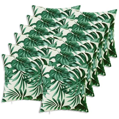 Калъфка за възглавница 12 pcs HEERLEN Мотив с листа 40 x 40 cm