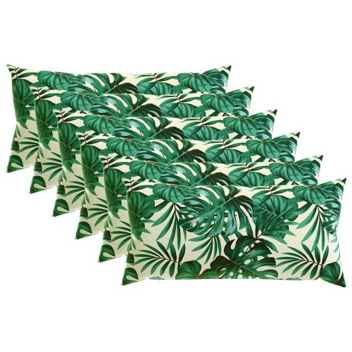 Калъфка за възглавница 6 pcs HEERLEN Мотив с листа 40 x 70 cm