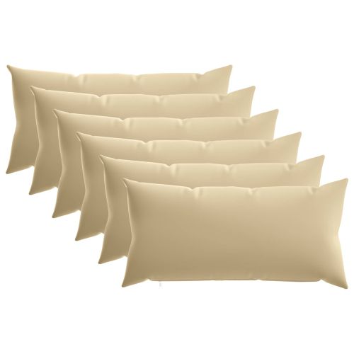 Калъфка за възглавница 6 pcs HEERLEN Бежово 40 x 80 cm