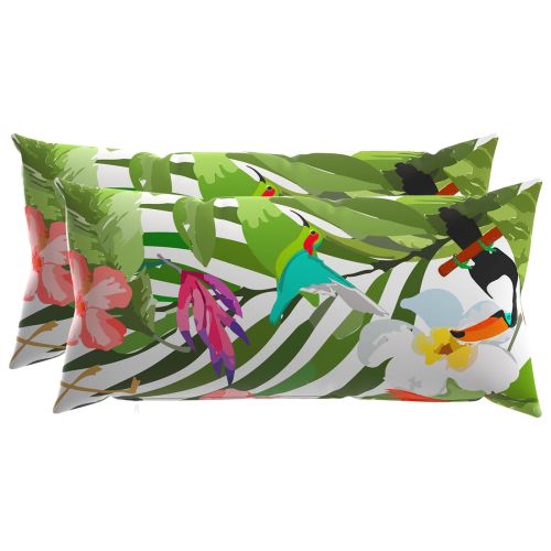Калъфка за възглавница 2 pcs HEERLEN Черно 40 x 80 cm Полиестер