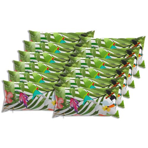 Калъфка за възглавница 12 pcs HEERLEN Черно 40 x 80 cm