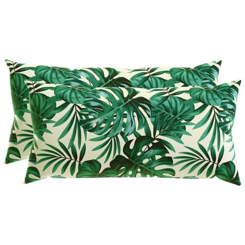 Калъфка за възглавница 2 pcs HEERLEN Мотив с листа 40 x 80 cm