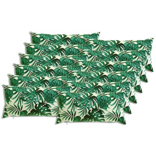 Калъфка за възглавница 12 pcs HEERLEN Мотив с листа 40 x 80 cm