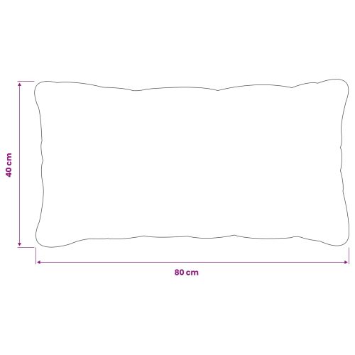 Калъфка за възглавница 2 pcs HEERLEN Виненочервен 40 x 80 cm