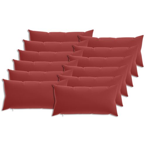 Калъфка за възглавница 12 pcs HEERLEN Виненочервен 40 x 80 cm