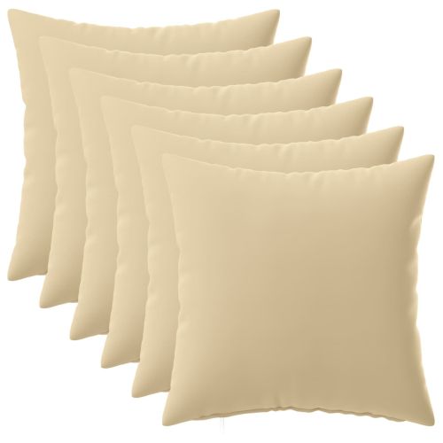 Калъфка за възглавница 6 pcs HEERLEN Бежово 45 x 45 cm