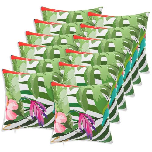Калъфка за възглавница 12 pcs HEERLEN Черно 45 x 45 cm