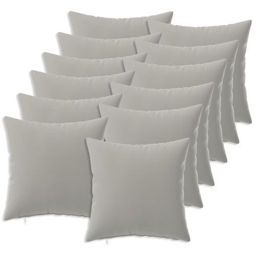 Калъфка за възглавница 12 pcs HEERLEN Сиво 45 x 45 cm Полиестер