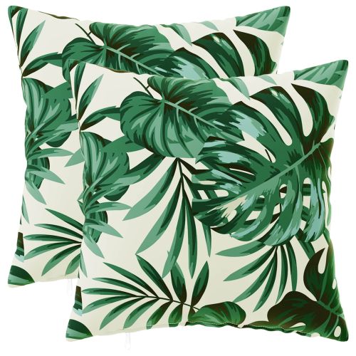 Калъфка за възглавница 2 pcs HEERLEN Мотив с листа 45 x 45 cm