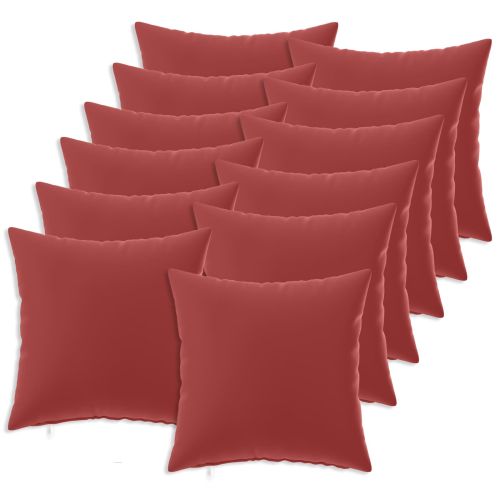 Калъфка за възглавница 12 pcs HEERLEN Виненочервен 50 x 50 cm