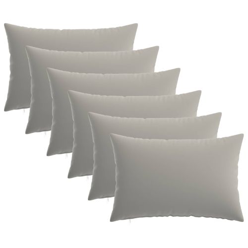 Калъфка за възглавница 6 pcs HEERLEN Сиво 50 x 70 cm Полиестер