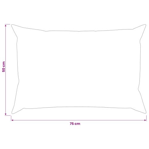 Калъфка за възглавница 2 pcs HEERLEN Бежово 50 x 75 cm
