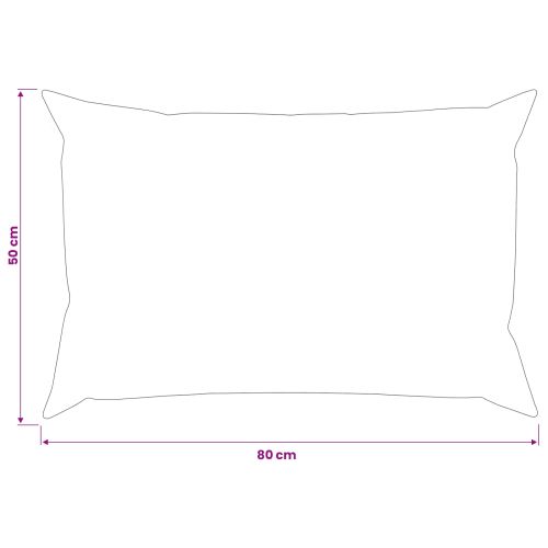Калъфка за възглавница 6 pcs HEERLEN Червено 50 x 80 cm