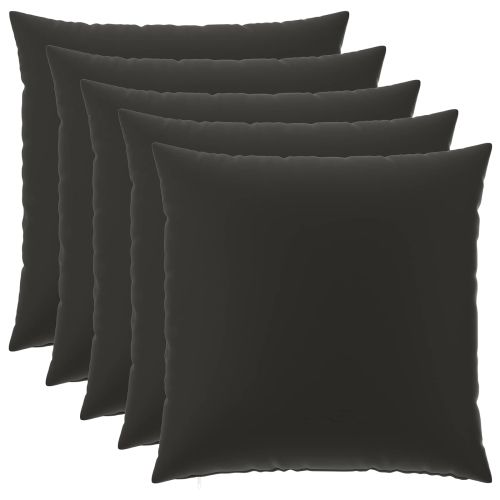 Калъфка за възглавница 6 pcs HEERLEN Черно 60 x 60 cm Полиестер