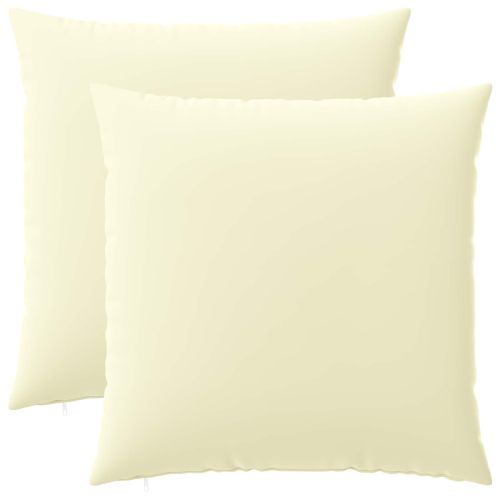 Калъфка за възглавница 2 pcs HEERLEN Кремаво 60 x 60 cm