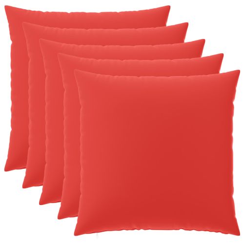 Калъфка за възглавница 6 pcs HEERLEN Червено 60 x 60 cm