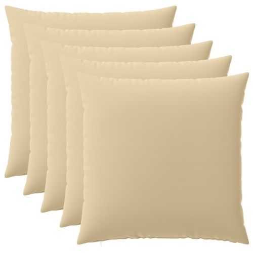 Калъфка за възглавница 6 pcs HEERLEN Бежово 80 x 80 cm