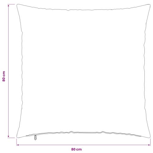 Калъфка за възглавница 6 pcs HEERLEN Кралско синьо 80 x 80 cm