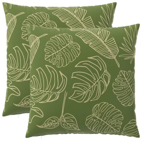 Калъфка за възглавница 2 pcs HEERLEN Дизайн с листа 80 x 80 cm
