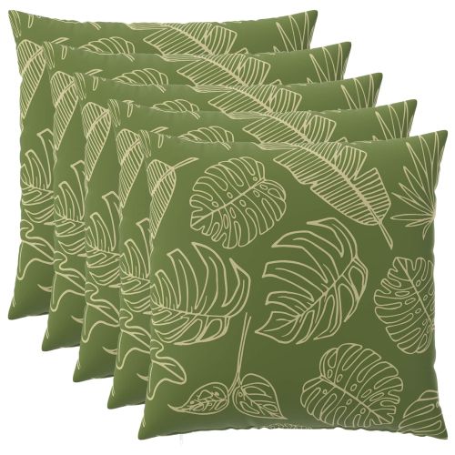 Калъфка за възглавница 6 pcs HEERLEN Дизайн с листа 80 x 80 cm