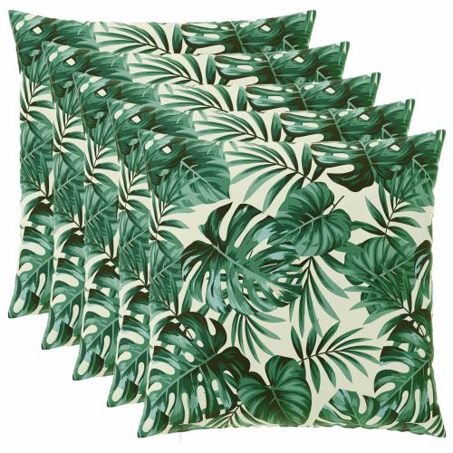 Калъфка за възглавница 6 pcs HEERLEN Мотив с листа 80 x 80 cm