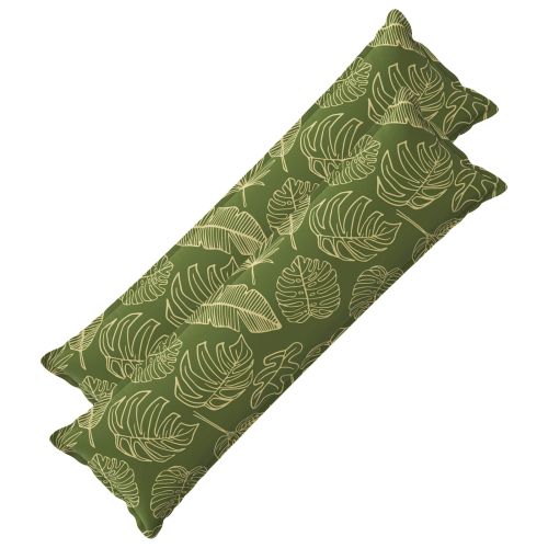 Калъфка за възглавница 2 бр. HOUTEN Дизайн с листа 40 x 145 см