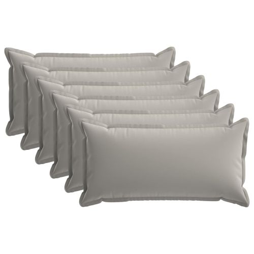 Калъфка за възглавница 6 бр. HOUTEN Сиво 40 x 80 cm Полиестер