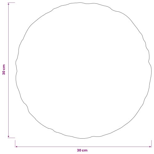 Калъфка за възглавница 2 pcs HEERLEN Червено Ø 30 cm Полиестер