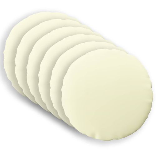 Калъфка за възглавница 6 pcs HEERLEN Кремаво Ø 40 cm Полиестер