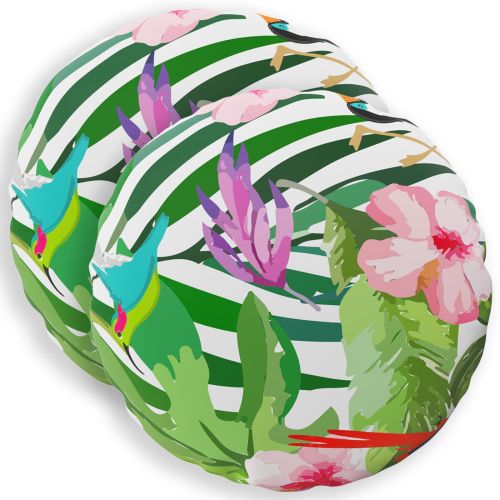 Калъфка за възглавница 2 pcs HEERLEN Черно Ø 50 cm Полиестер