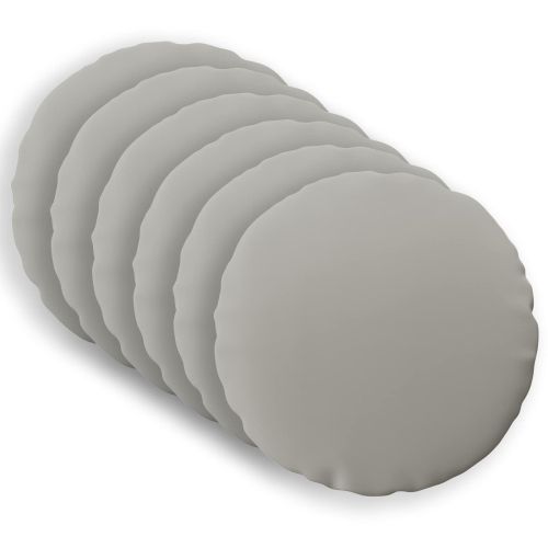 Калъфка за възглавница 6 pcs HEERLEN Сиво Ø 50 cm Полиестер