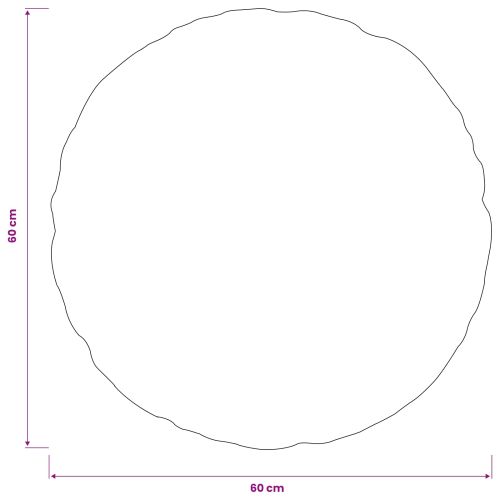 Калъфка за възглавница 2 pcs HEERLEN Червено Ø 60 cm Полиестер