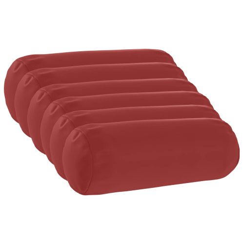 Калъфка за възглавница 6 pcs HEERLEN Виненочервен Ø 15 x 40 см