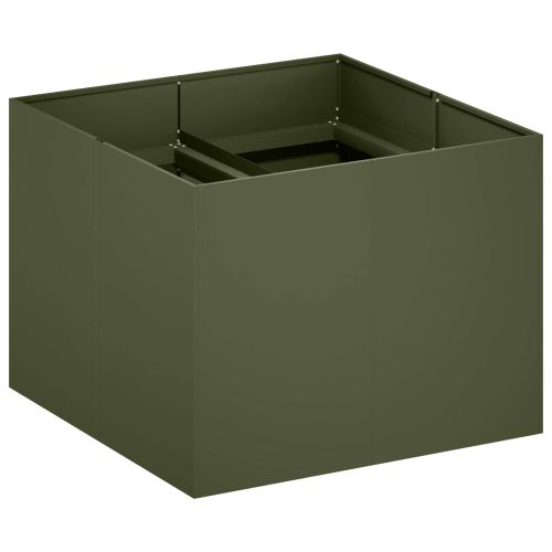 Градинска саксия Маслиненозелено 80 x 80 x 60 см