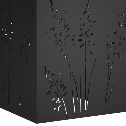 Градинска саксия Черно 50 x 50 x 75 cm