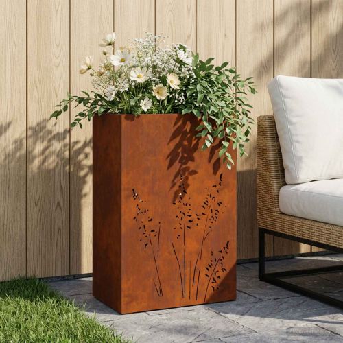 Градинска саксия Ръждясало 50 x 30 x 75 см Кортенова стомана