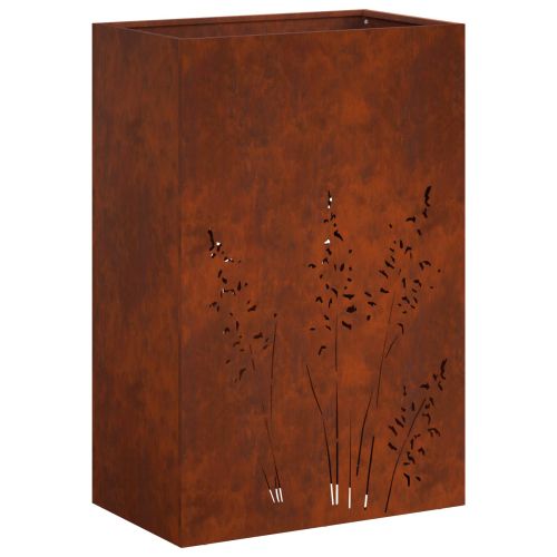 Градинска саксия Ръждясало 50 x 30 x 75 см Кортенова стомана