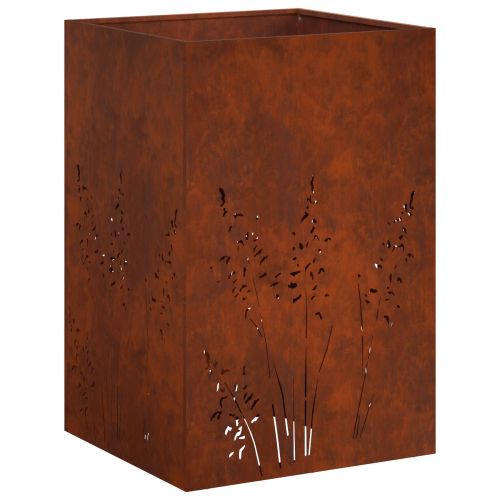Градинска саксия Ръждясало 50 x 50 x 75 cm Кортенова стомана