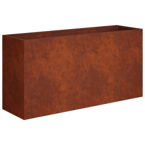 Градинска саксия Ръждясало 100 x 30 x 40 см Кортенова стомана
