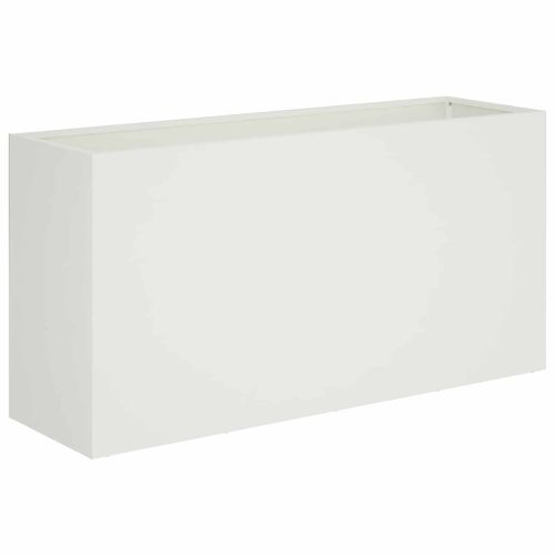 Градинска саксия Бяло 100 x 30 x 40 см