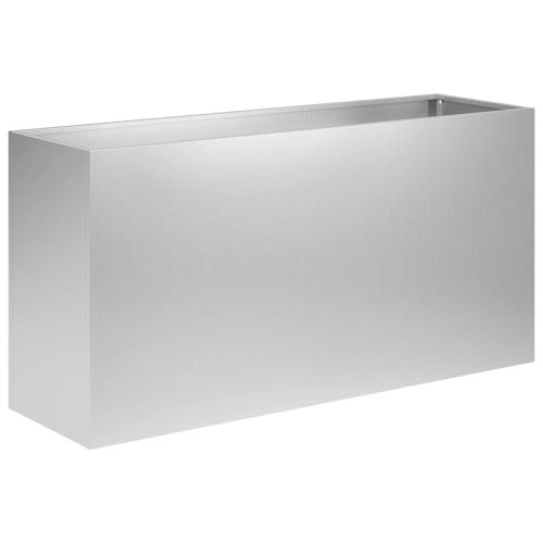 Градинска саксия Сребристо 100 x 30 x 50 cm Поцинкована стомана